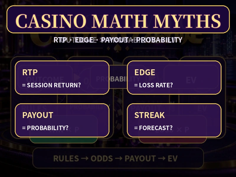 Casino數學常見錯誤 RTP House Edge Payout 概率與EV
