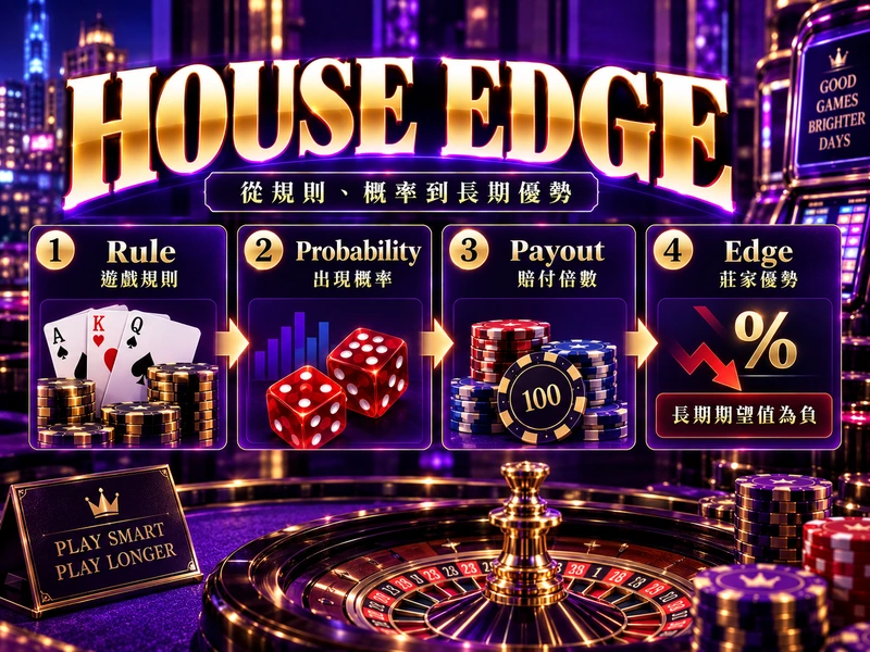 Casino莊家優勢House Edge概率派彩與長期平均
