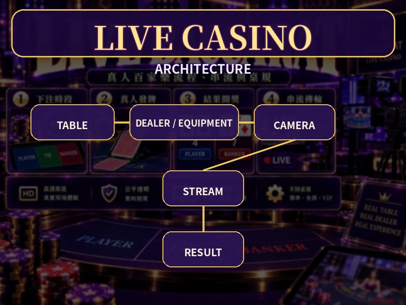 真人Casino由下注到結果及帳戶結算的流程
