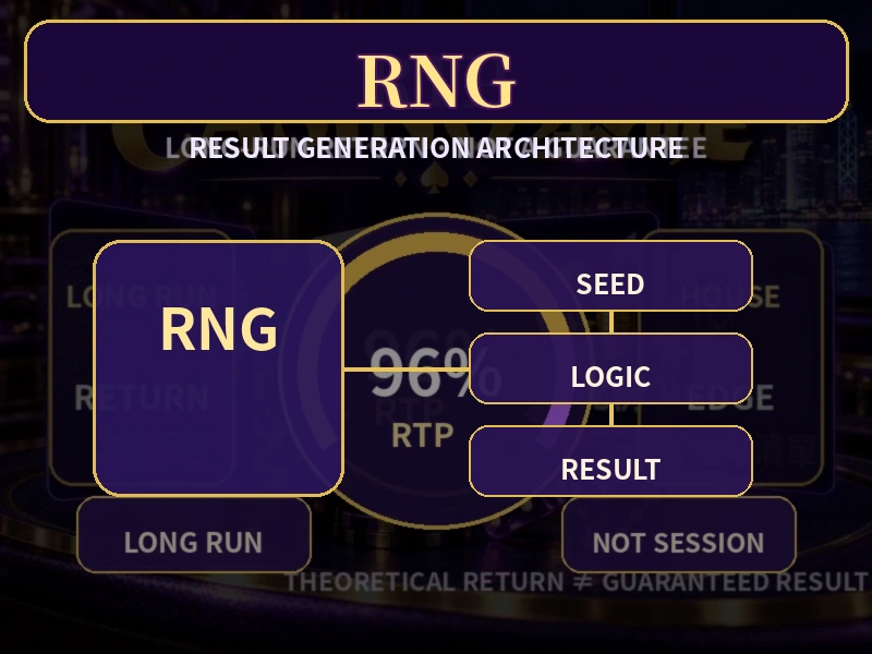 RNG隨機數生成器由隨機輸入到Casino遊戲結果流程