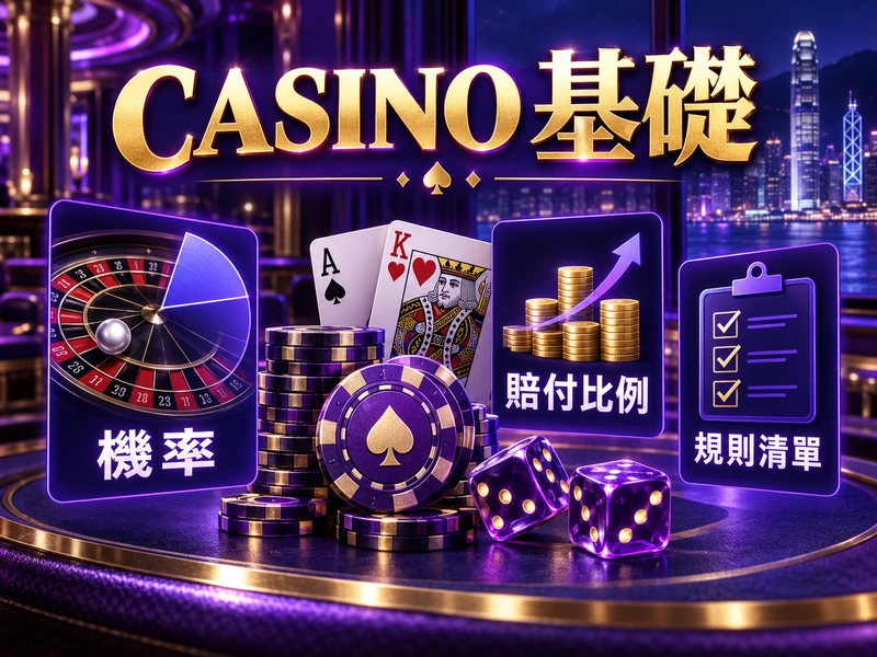 香港賭場 Casino 基礎，包括 Probability、Payout、House Edge 與 RTP